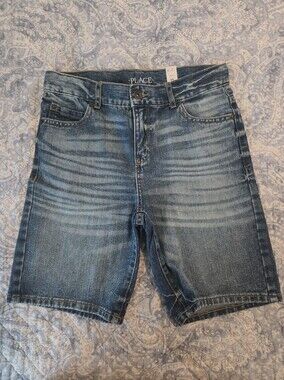 The Children's Place Blue Washed Denim Shorts